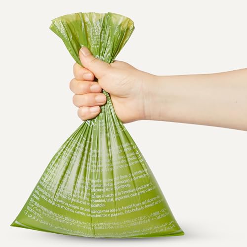 Amazon Basics Dog Poop Bags Rolls, 70% Recycled Plastic Waste Bags for Poop, Leak-Proof, 13 x 9 in., 300-Pack view 3