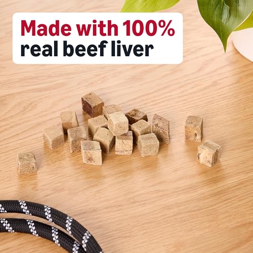 Amazon Basics Freeze-Dried Raw Single Ingredient Dog Treats (Previously Wag), Beef Liver, High Protein, Grain-Free, 3.3 Ounce (Pack of 1), Packaging may vary view 3