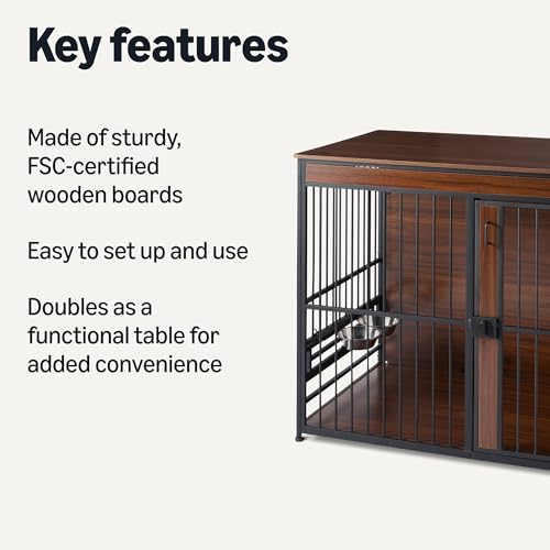 Amazon Basics Furniture Style Dog Crate, 48 Inches view 2