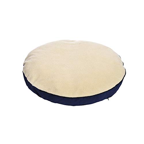 Amazon Basics Pet Cave Bed for Dog, With Removal Nesting Cave Cover, Fits up to 30lbs Pets, 35 x 35 x 13 inches, Blue