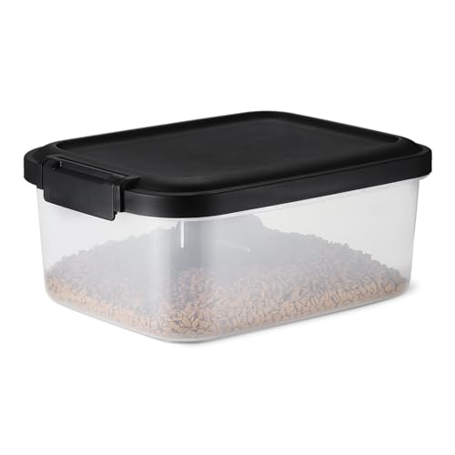 Amazon Basics Pet Food Storage Container, BPA-Free, Detachable Scoop, Secure Seal, 10lbs