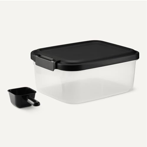 Amazon Basics Pet Food Storage Container, BPA-Free, Detachable Scoop, Secure Seal, 10lbs view 3