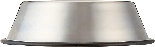 Amazon Basics Stainless Steel Non-Skid Dog Bowl, Dishwasher Safe, Rust Resistant, Single view 3