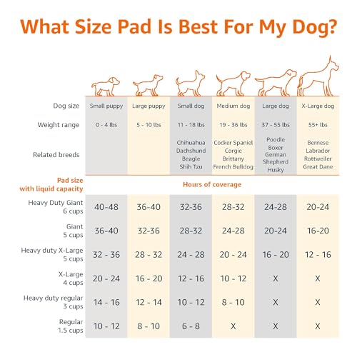 Amazon Basics X-Large Heavy Duty Absorbent Puppy Potty Pads, Leak-Proof, Quick-Dry, Super Absorbent Gel Technology for Dog Training, 28 x 34 Inches, Blue & White, Pack of 50 view 3