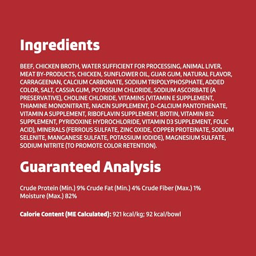 Amazon Brand - Wonder Bound Small Breed Wet Dog Food, Beef Recipe, Loaf in Gravy, 3.5 Ounce (Pack of 12) view 3