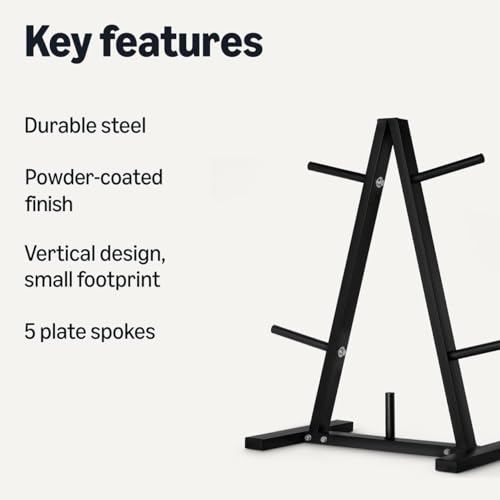 Amazon Basics 1-inch Weight Plate Tree Rack
