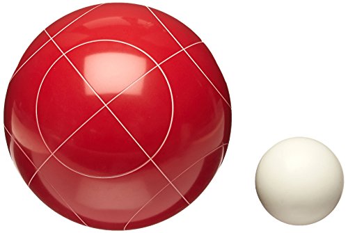 Amazon Basics 100mm Bocce Ball Set, Green/Red/White