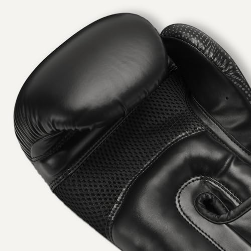 Amazon Basics Boxing Gloves for Men & Women, 14 oz, Breathable Design with Dense Wool Cushioning, Adjustable Wrist Support, Sparring, Training, Muay Thai, Kickboxing, MMA view 3