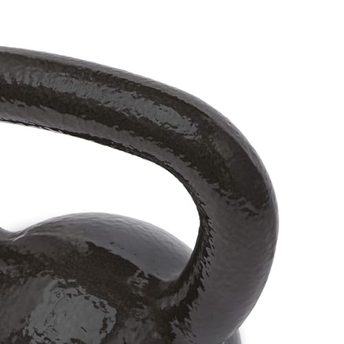 Amazon Basics Cast Iron Kettlebell, 20 Pounds, Black