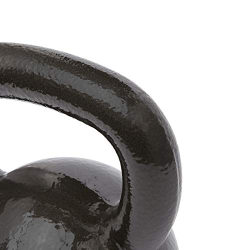 Amazon Basics Cast Iron Kettlebell for Strength Training, Wide Handle, 40 Pounds, Black view 3