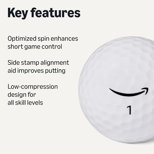 Amazon Basics Core Soft Golf Balls, 12-Pack, White view 2