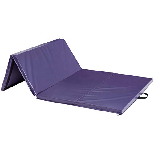 Amazon Basics EVA Foam Gymnastics Exercise Vinyl Mat - 4 x 10 Feet, Purple