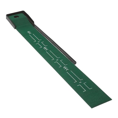 Amazon Basics Golf Putting Mat with Auto Ball Return, Built-in Alignment Guides, Portable Golf Putting Mat, 109" x 14.4"