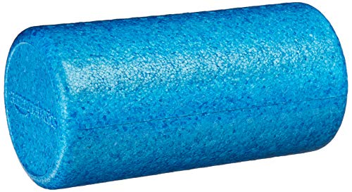 Amazon Basics High-Density Round Foam Roller for Exercise and Recovery - 12-inch, Blue
