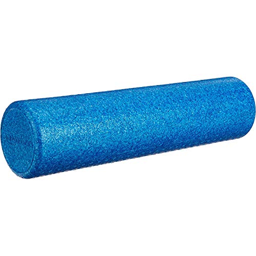 Amazon Basics High-Density Round Foam Roller for Exercise and Recovery - 24-inch, Blue
