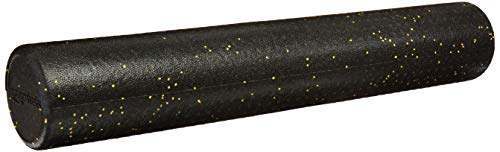 Amazon Basics High-Density Round Foam Roller for Exercise and Recovery - 36-Inch, Yellow Speckled