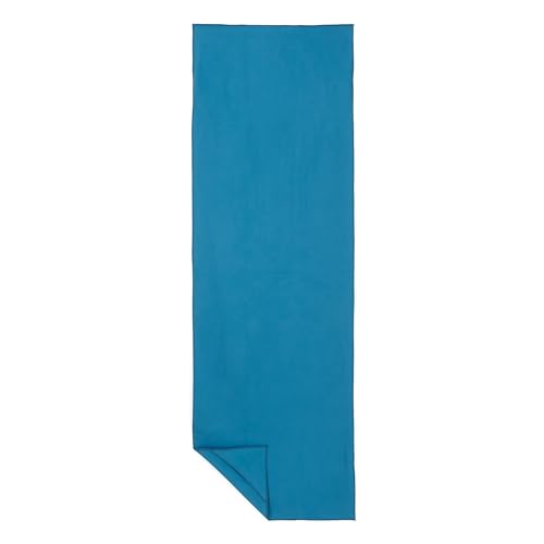 Amazon Basics Hot Yoga Mat Towel, Soft Microfiber, Non-Slip, Absorbent, 74" x 24", Aqua
