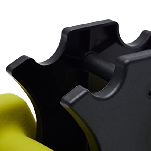 Amazon Basics Neoprene Dumbbell Hand Weights with Easy to Assemble Stand, 3 Pairs (3, 5, and 8 Pounds), Purple/Green/Yellow view 3