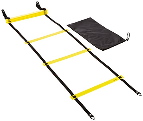 Amazon Basics Nylon Agility Workout Training Ladder - 15 Feet, Yellow and Black