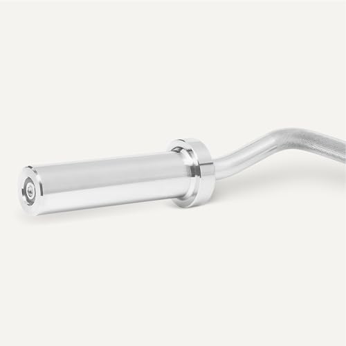 Amazon Basics Olympic 2-Inch Curl Barbell Bar, 47 Inches, Chrome view 3