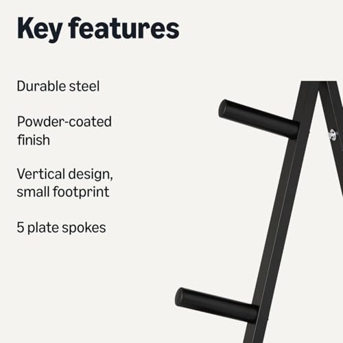 Amazon Basics Olympic 2-inch Weight Plate Tree Rack