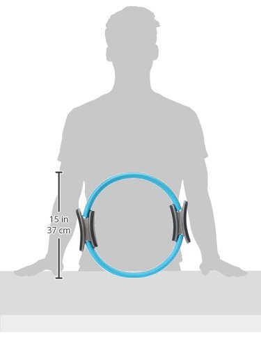 Amazon Basics Pilates Fitness Resistance Training Magic Circle Ring - 14 Inch, Blue