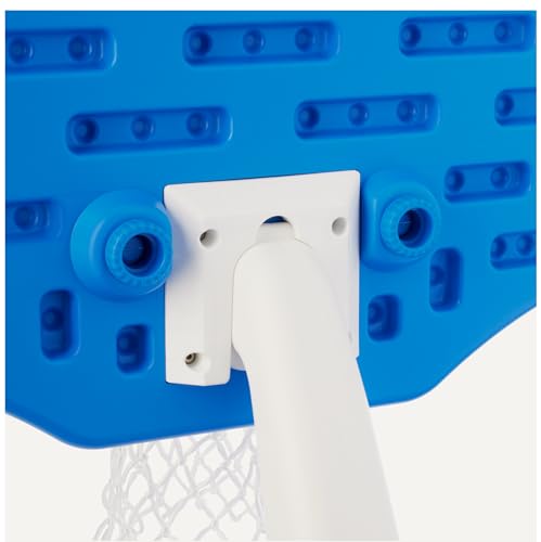 Amazon Basics Pool Basketball Hoop, Poolside Design with Base Fills with Water for Weighted Stability, Set Includes Hoop, 2 Balls and Pump, Easily Portable view 3