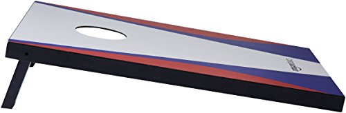 Amazon Basics Portable Cornhole Set, Outdoor Game Bean Bag Toss with Carrying Case, Blue/Red view 3