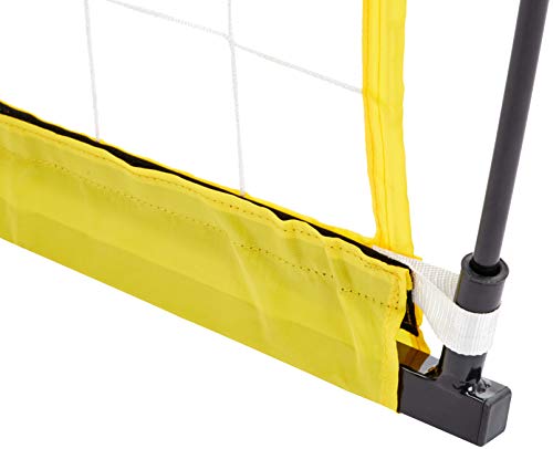 Amazon Basics Portable Easy-Up Soccer Goal - 12 x 6 Feet, Yellow