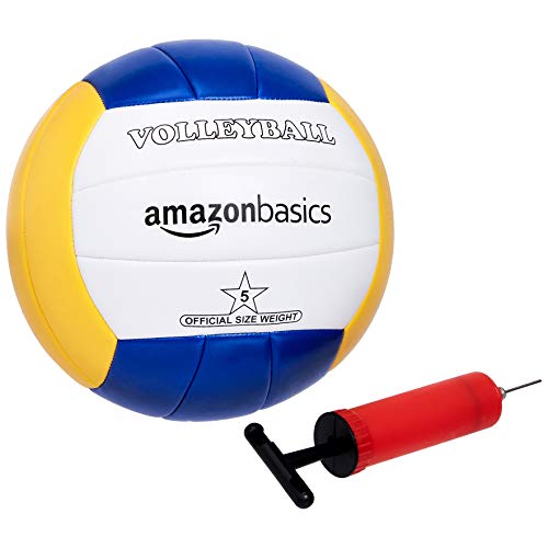 Amazon Basics Portable Outdoor Volleyball and Badminton Combo Set with Sturdy Poles and Storage Bag view 3