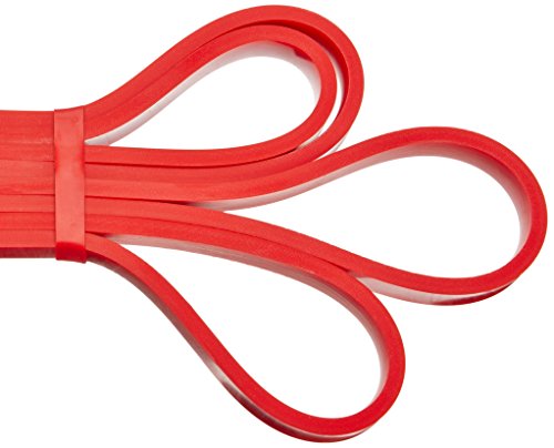 Amazon Basics Resistance Pull-Up Bands for Exercise, Workout, Stretching and Muscle Training, 1/2 Inches, 10 to 35 Pounds, Red view 2