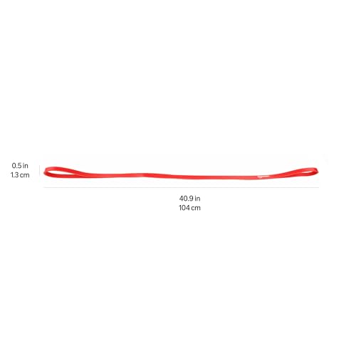 Amazon Basics Resistance Pull-Up Bands for Exercise, Workout, Stretching and Muscle Training, 1/2 Inches, 10 to 35 Pounds, Red view 3