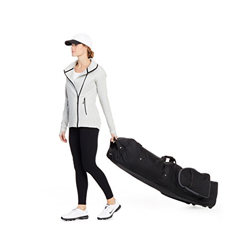 Amazon Basics Soft-Sided Golf Club Travel Bag Case with Wheels - 50 x 13 x 15 Inches, Black