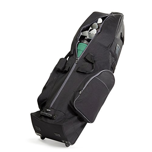Amazon Basics Soft-Sided Golf Club Travel Bag Case with Wheels - 50 x 13 x 15 Inches, Black