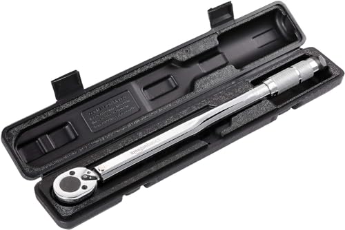 Amazon Basics 1/2-Inch Drive Click Heavy-Duty Torque Wrench - 25-250 foot-lb, 33.9-338.9 Nm