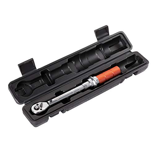 Amazon Basics 1/4-Inch Drive Click Torque Wrench - 20-150 Inch-lb, 2.5-15 Nm