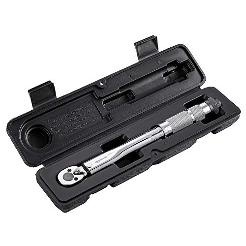Amazon Basics 1/4-Inch Drive Click Torque Wrench, 35-200 in.-lb/3.95-22.5 Nm, Adjustable Ratchet with High Contrast Dual Range Scales, Steel Construction view 2