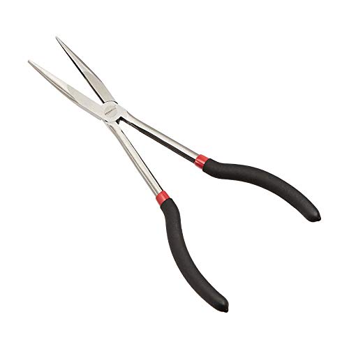 Amazon Basics Extra Long Reach Needle Nose Pliers Tool Set for Narrow Spaces, Versatile, 3-Piece, Black view 2