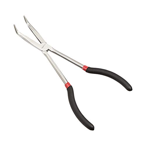 Amazon Basics Extra Long Reach Needle Nose Pliers Tool Set for Narrow Spaces, Versatile, 3-Piece, Black view 3