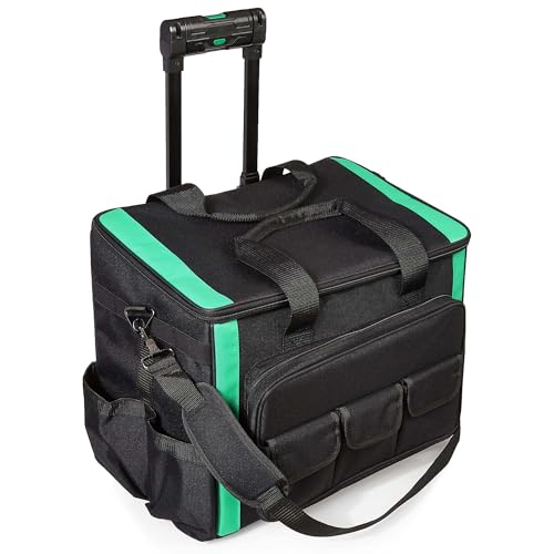 Amazon Basics Tool Rolling Bag, Black, 20 Pockets (Previously Denali Brand)