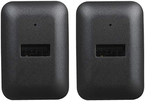 Amazon Basics 12W One Port USB-A Portable Wall Charger (2.4A) for Phones (iPhone 16/15/14/13/12/11/X, Samsung, and more), 2-Pack, Black view 2