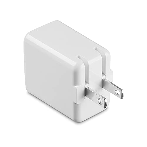 Amazon Basics 12W One Port USB-A Wall Charger (2.4A) for Phones (iPhone 15/14/13/12/11/X, Samsung, and more), Pack of 2, White