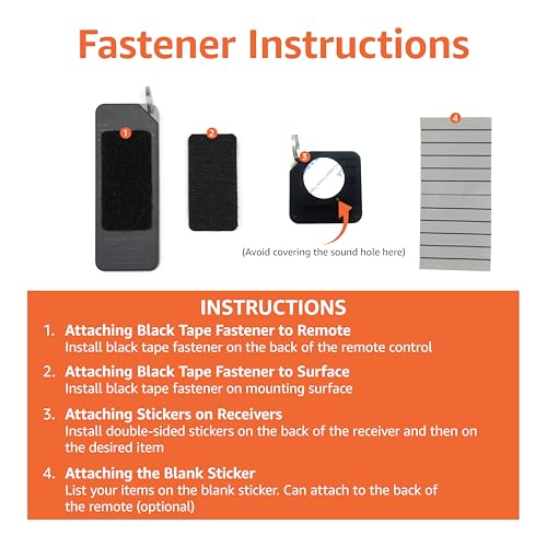 Amazon Basics Key Finder, Wallet, Pet, Phone, Item Locator - 6 Smart Trackers, 1 Remote, 100 ft (30 m) Range, up to 80dB alarm via RF signals. No phone, mobile app or WiFi required