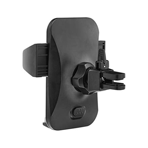 Amazon Basics Universal Portable Smartphone Holder for Car, Air Vent Mount, 360° Rotation, Easy to Install, One-Handed Release, Adjustable and Secure, Grey view 3