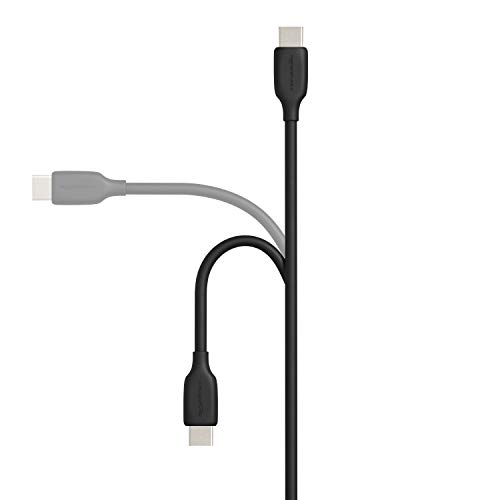 Amazon Basics USB-C to USB-C 2.0 Fast Charger Cable, 60W, 480Mbps Speed, USB-IF Certified, for Apple iPhone 16/15, iPad, Samsung Galaxy, Tablets, Laptops, 6 Foot, Black view 2